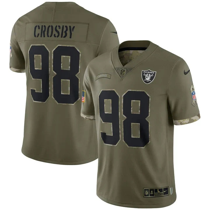 Raiders Salute To Service Player Limited - Olive - Stitched