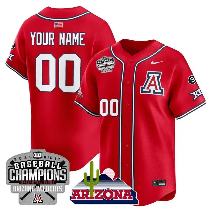 ARIZ 2025 Big 12 Champions Vapor Premier Limited Custom Jersey - Stitched