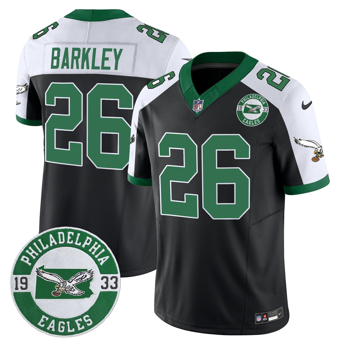 PHI 2025 Throwback Vapor Limited Jersey - Est. 1933 Patch - Stitched