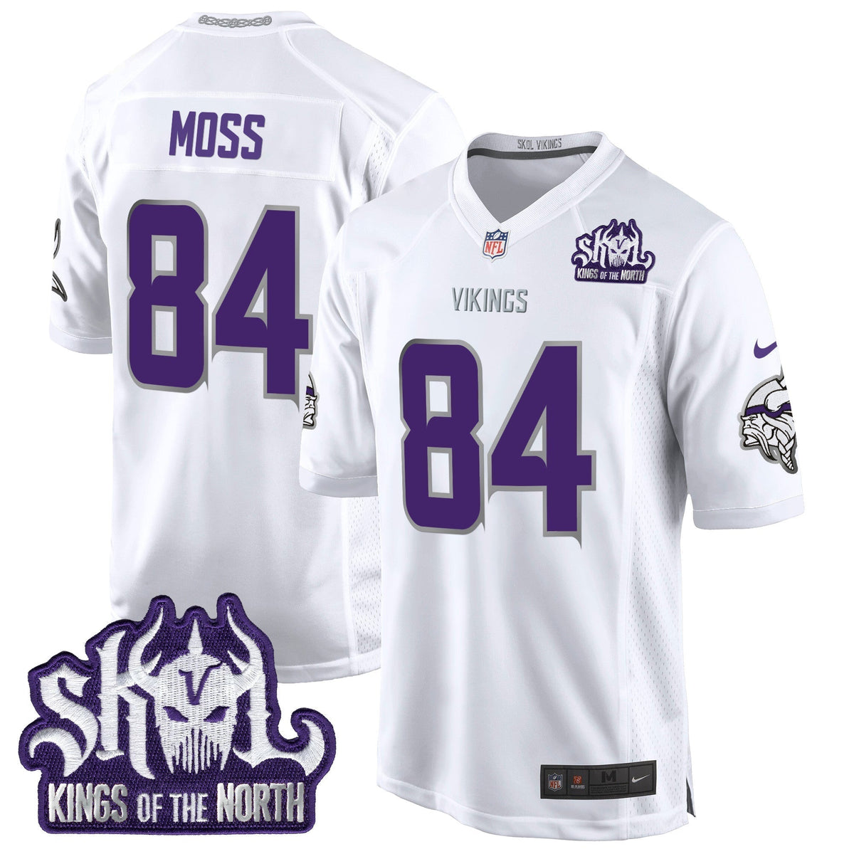 MIN 2024 Winter Warrior Skol Patch Game Jersey - Stitched