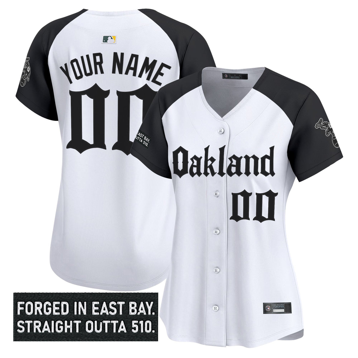 Oakland Athletics 'Gothic East Bay Edition' Vapor Premier Limited Custom Jersey - All Stitched