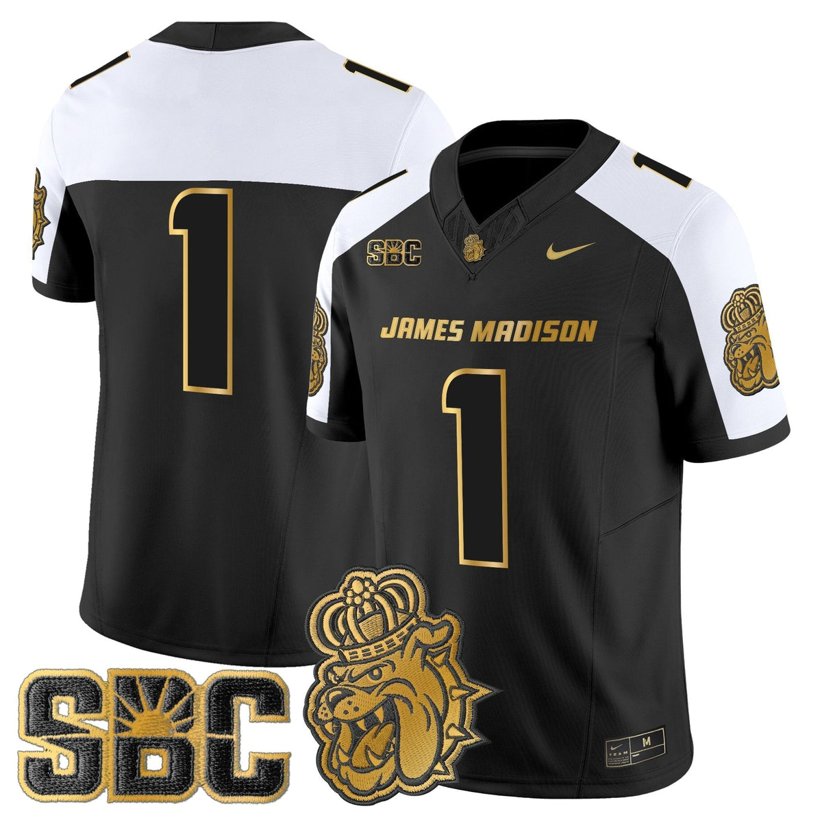Men's James Madison Dukes 2025 Gold Vapor Limited Jersey - All Stitched