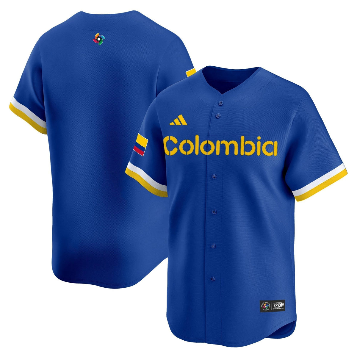 Men's Team Colombia 2026 World Baseball Classic Vapor Premier Jersey - All Stitched