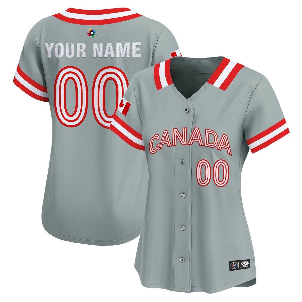 Team Canada World Baseball Classic Vapor Premier Custom Jersey - All Stitched