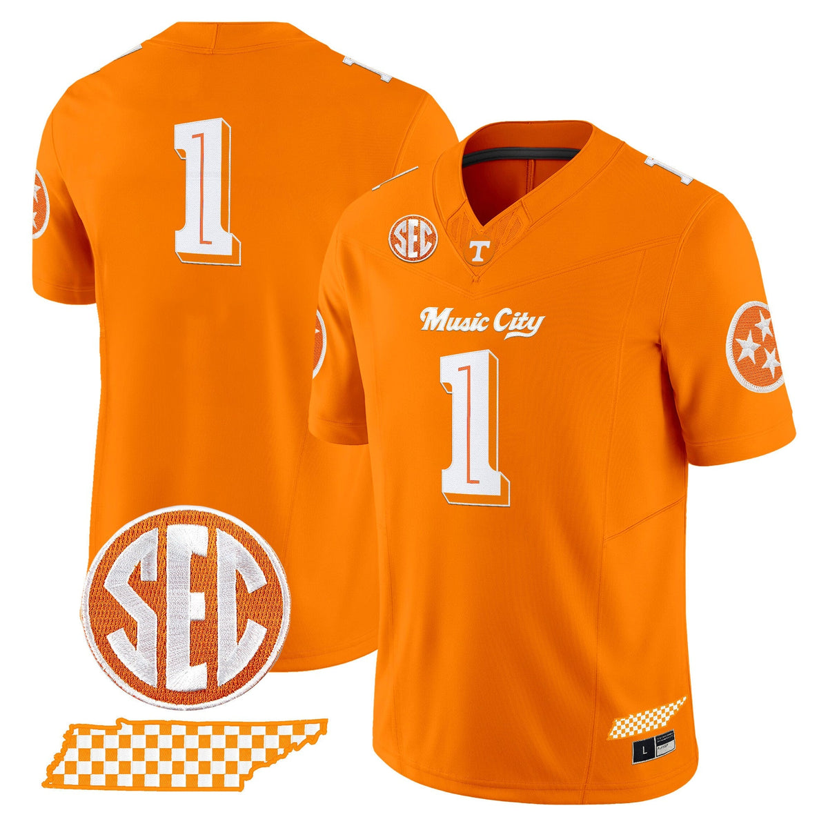 Men's Tennessee Volunteers 'Music City Edition' Vapor Limited Jersey - All Stitched