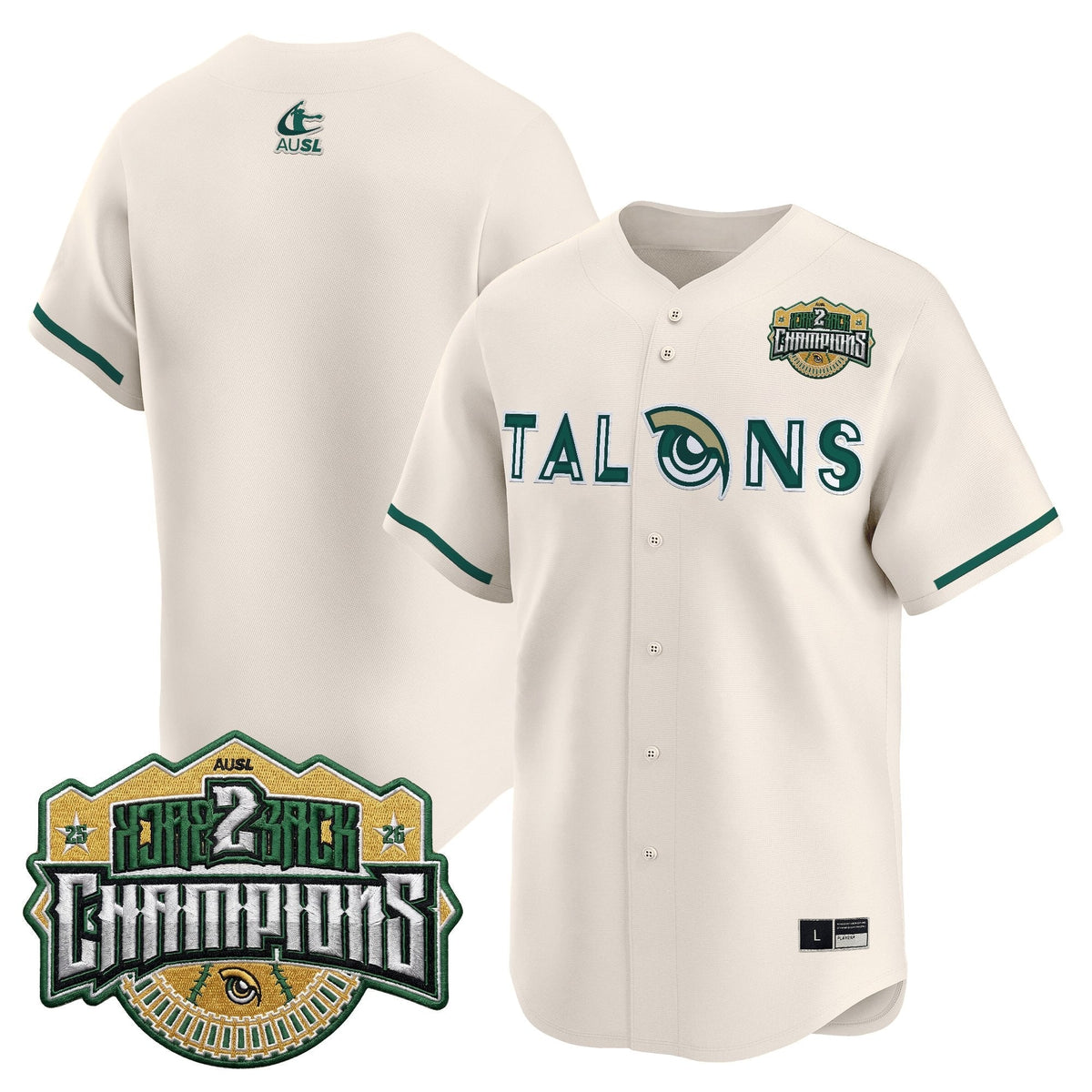 Utah Talons 2026 Back-To-Back Athletes Unlimited Softball League (AUSL) Champions Vapor Premier Limited Jersey - Stitched
