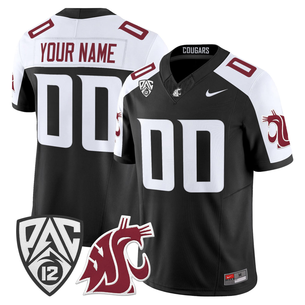 Washington State Cougars 2026 Vapor Limited Custom Jersey - All Stitched