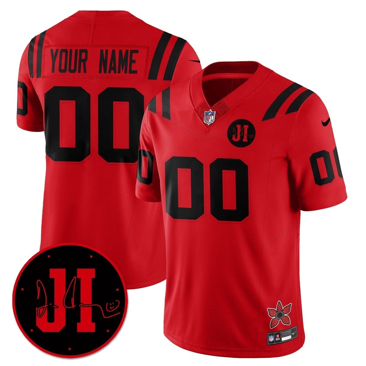 Custom IND 'Stranger Things Edition' Vapor Limited Jersey - All Stitched