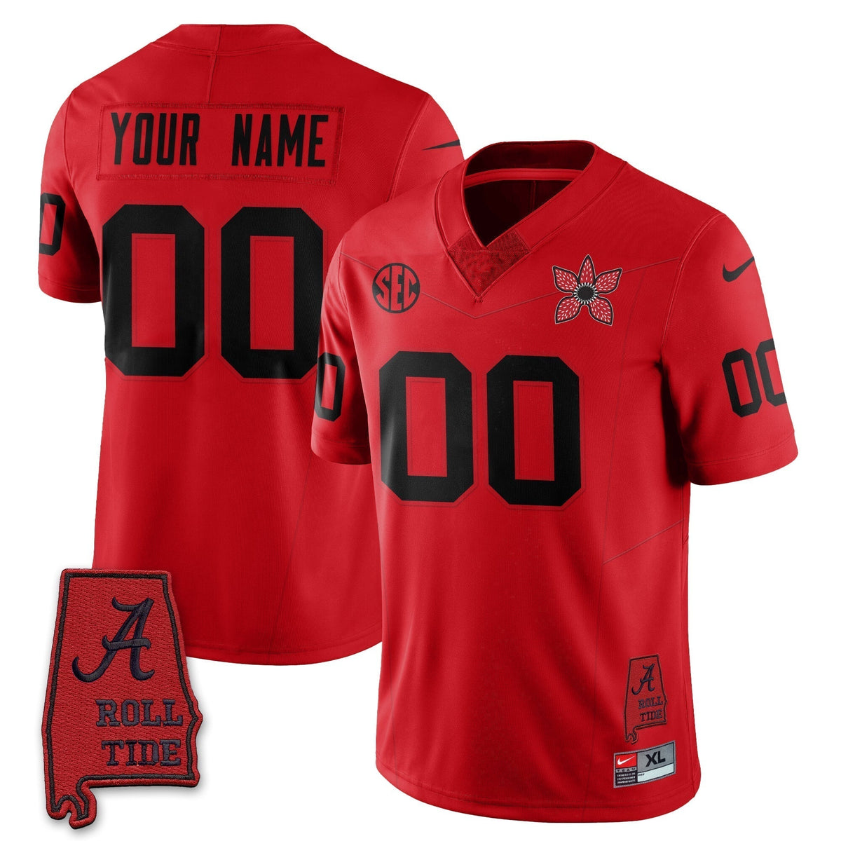 Custom BAMA 'Stranger Things Edition' Vapor Limited Jersey - Stitched