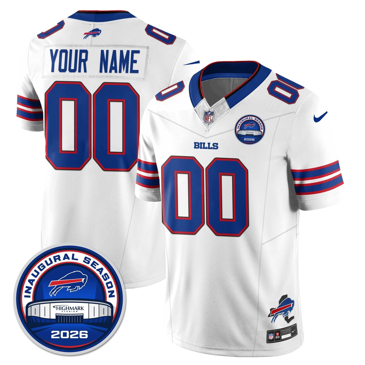 BUF 2026 Inaugural Season Patch Vapor Limited Jersey - Stitched