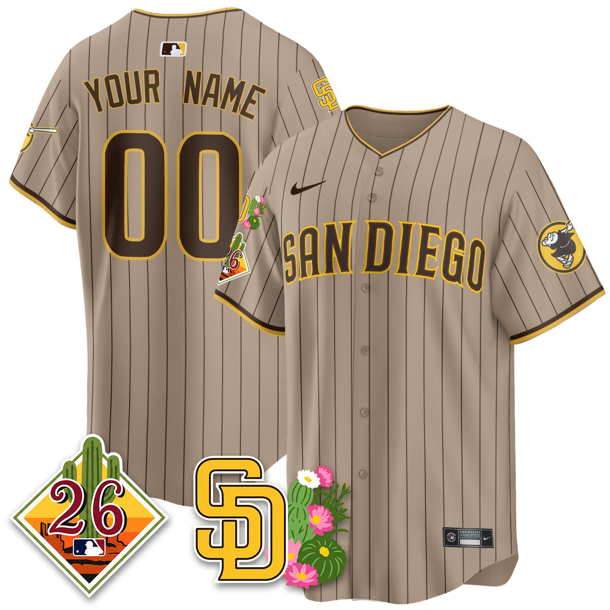 SD 2026 Spring Training Vapor Limited Custom Jersey - Stitched