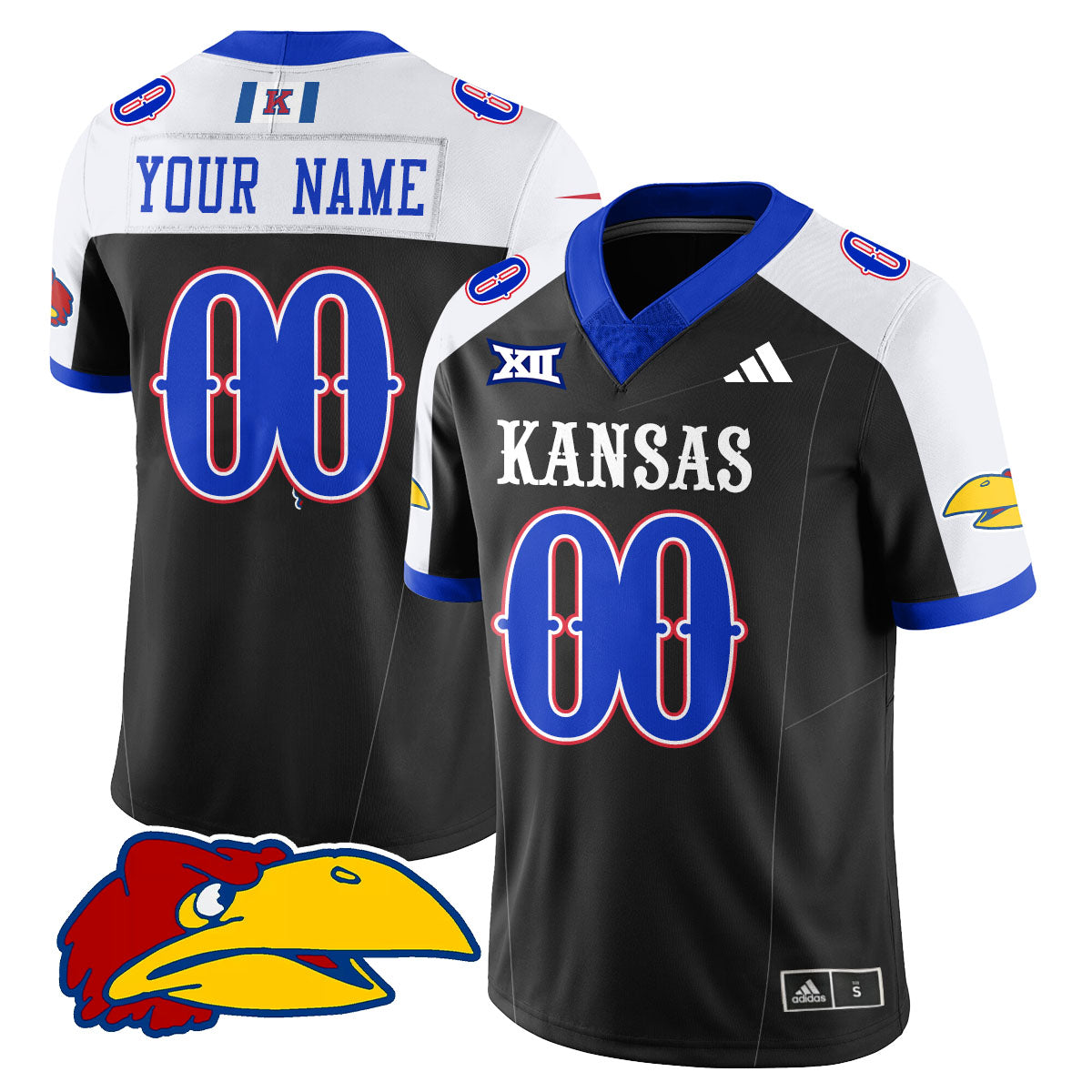 Custom KU Football 2025 Limited Jersey - Stitched