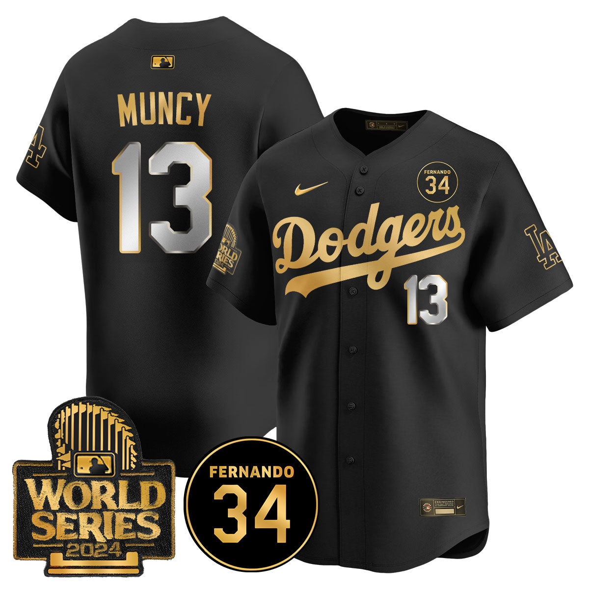 Dodgers Fernando Valenzuela Memorial Jersey - Stitched