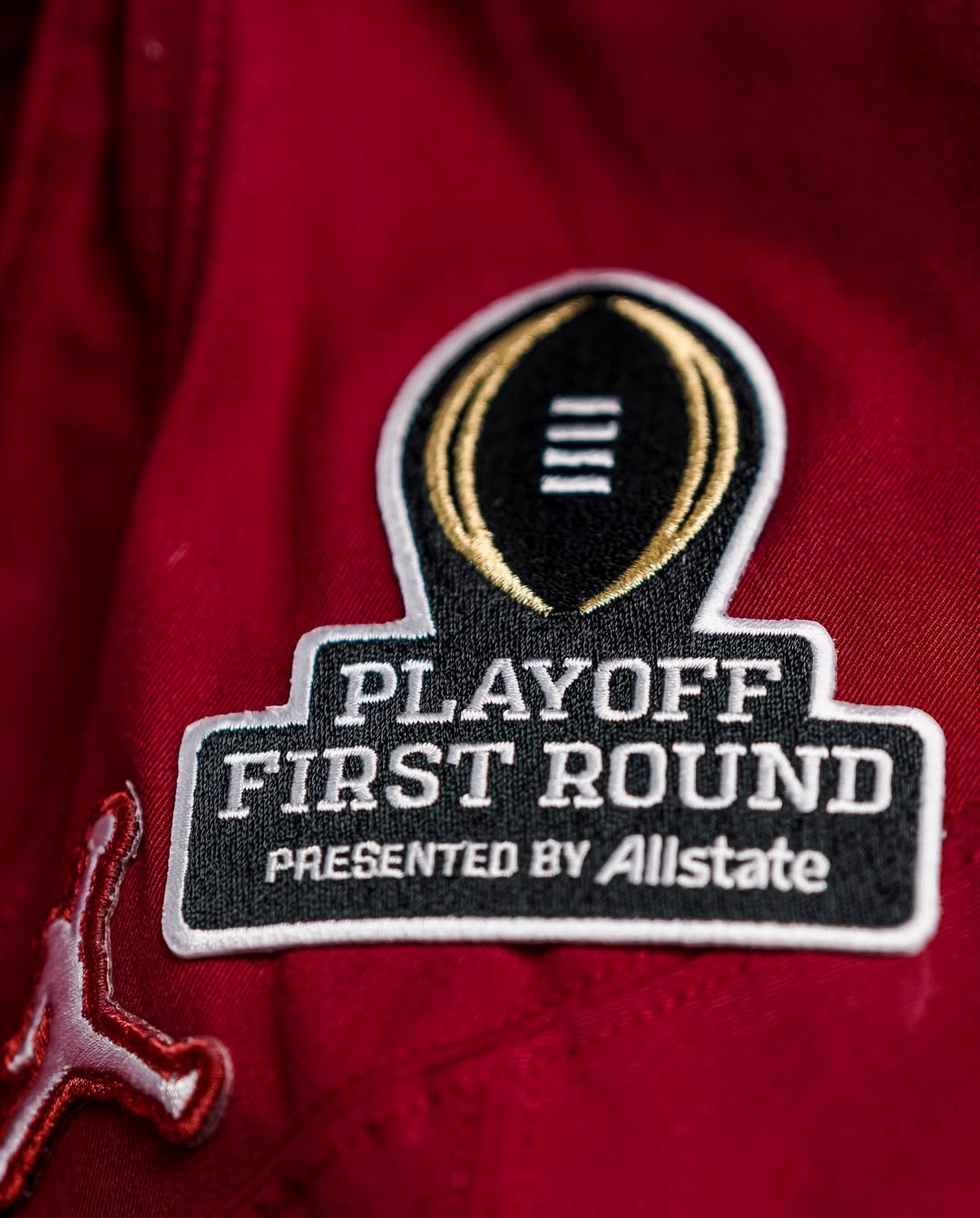 OU 2025 Playoff First Round Patch Jersey - Stitched