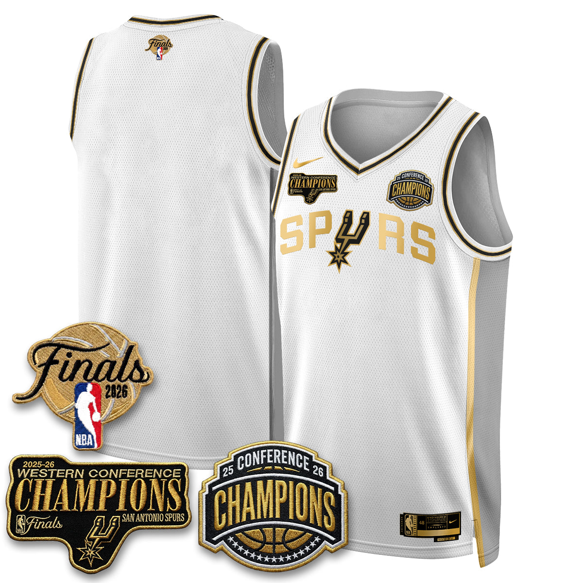 SAS 2026 NBA Western Conference Champions Vapor Special Edition Jersey - Stitched