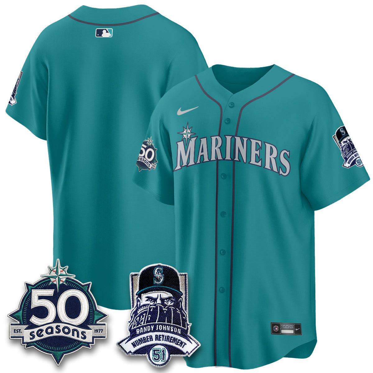 SEA Randy Johnson Vapor Limited Jersey V2- Stitched