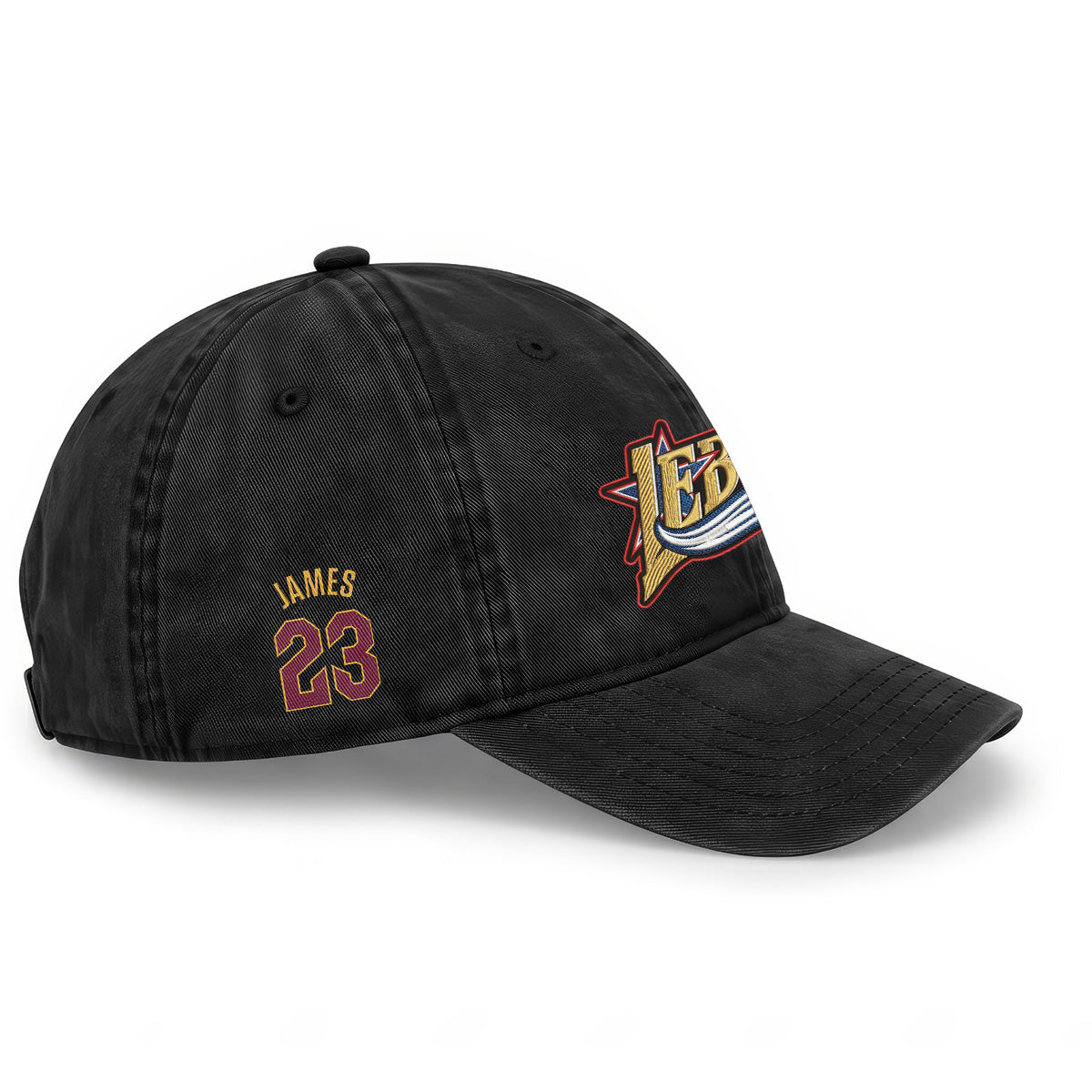 PHI LeBron James #23 Wash Hat - Embroidered