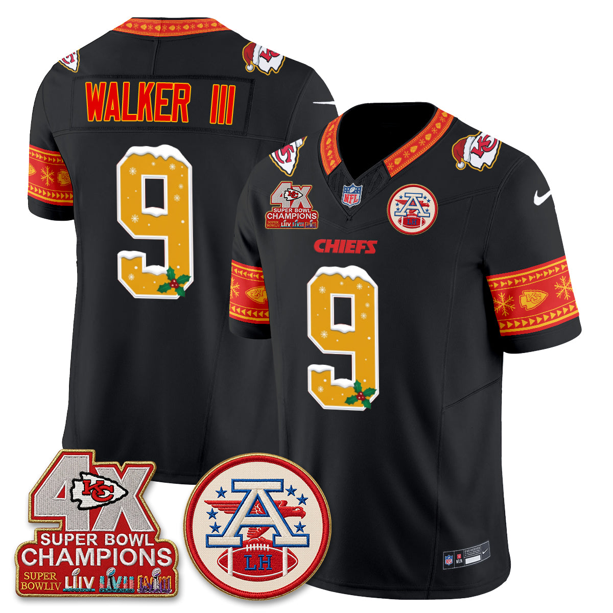 KC Xmas Edition Vapor Jersey - Stitched