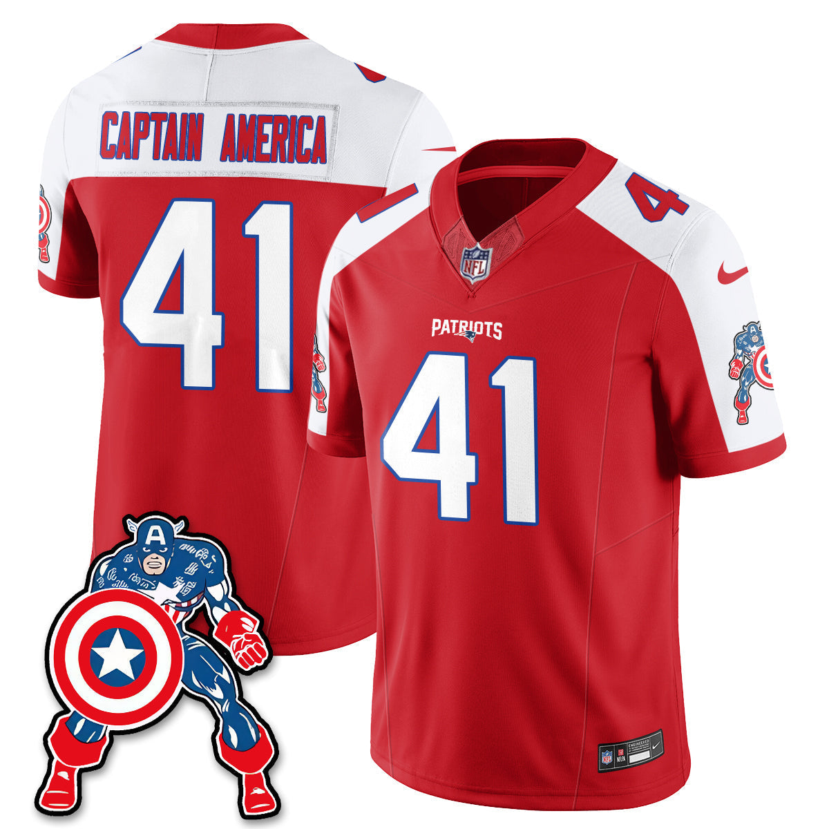 NE x Vibranium Shield Edition Vapor Jersey - Stitched