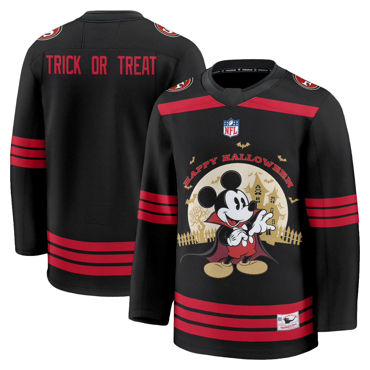 SF x Halloween Cartoon Mouse Edition Hockey Jersey - Printed
