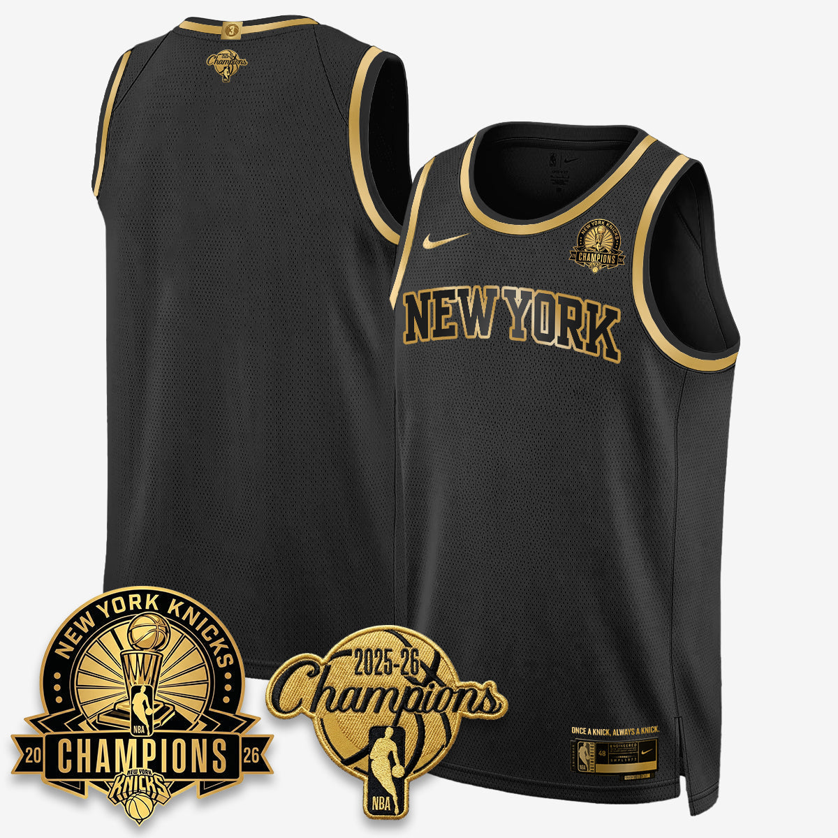NYK 2026 Basketball Champions Special Edition Vapor Jersey V2- Stitched