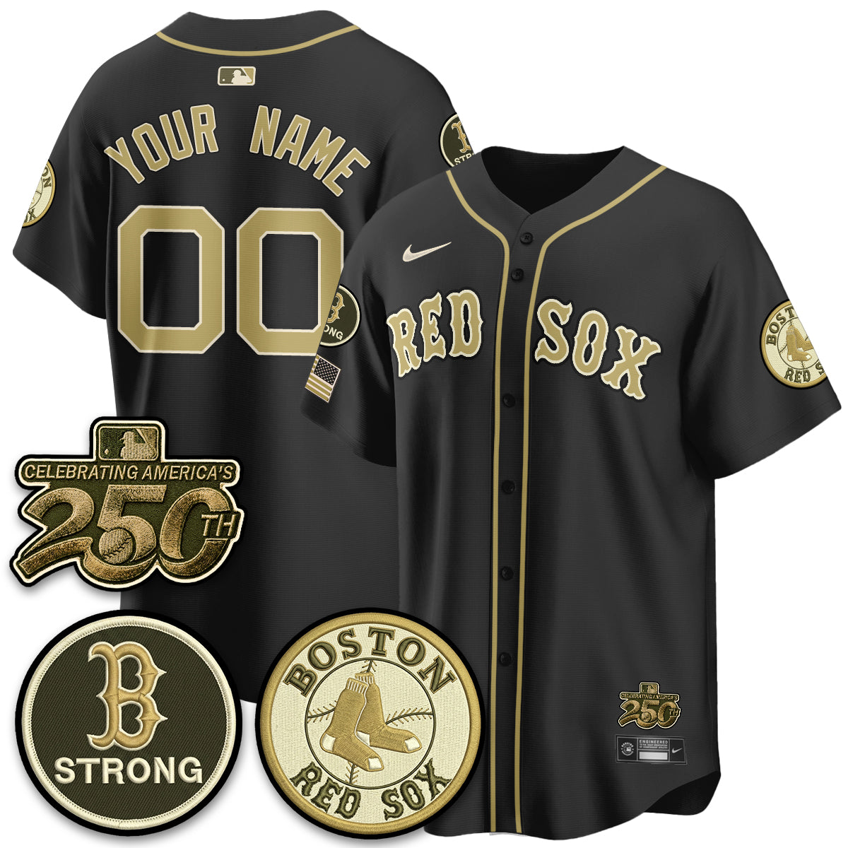 BOS 2026 Armed Forces Day Custom Jersey V2 - Stitched-DTD