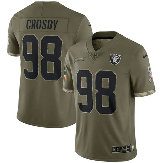 Raiders Salute To Service Player Limited - Olive - Stitched