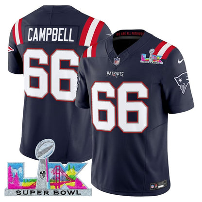 NE 2025 Super Bowl LX Vapor Limited Jersey N8 - Stitched