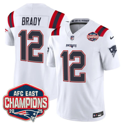 NE AFC East Champions Patch Vapor Limited Jersey - Stitched