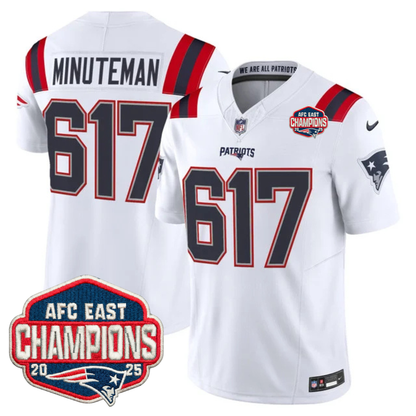 NE AFC East Champions Patch Vapor Limited Jersey - Stitched