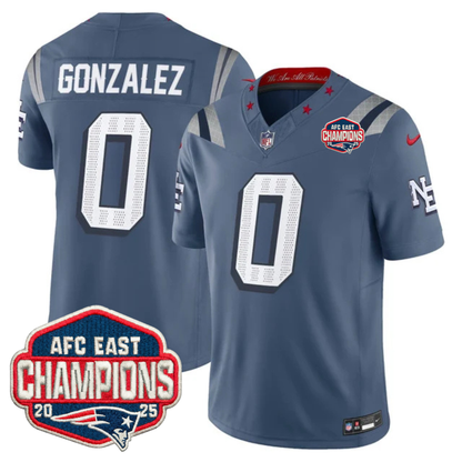 NE AFC East Champions Patch Vapor Limited Jersey - Stitched n9