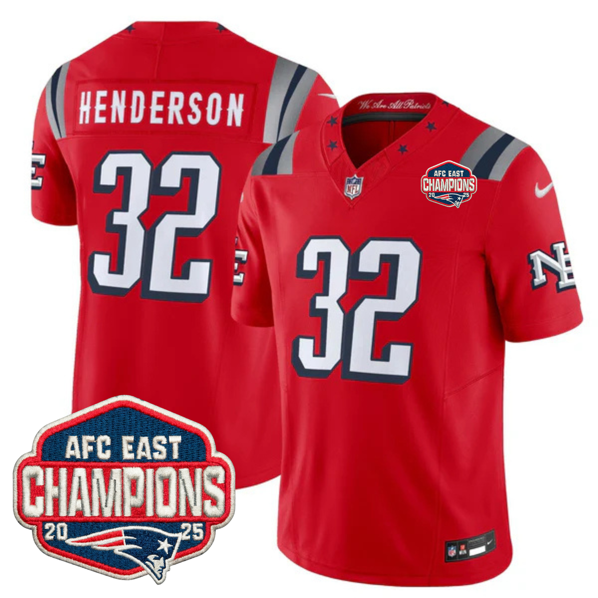 NE 2025 "Rivalries" AFC East Champions Vapor Limited Jersey - Stitched