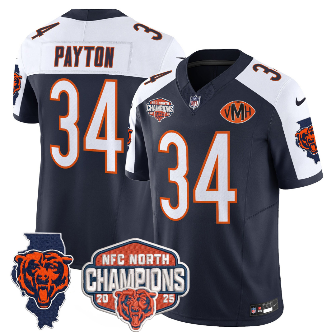 CHI 2025 NFC North Champions Patch Jersey V2 - Stitched