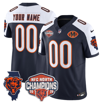 Custom CHI 2025 NFC North Champions Patch Jersey V2 - Stitched