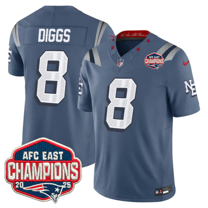 NE AFC East Champions Patch Vapor Limited Jersey - Stitched