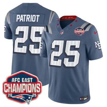 NE AFC East Champions Patch Vapor Limited Jersey - Stitched