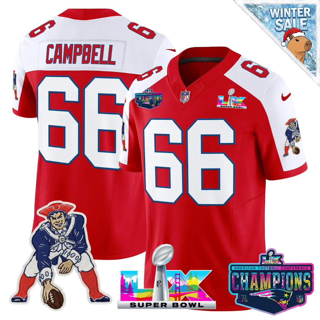 NE 2025 Vapor Jersey - AFC Champions Limited Patch - Stitched