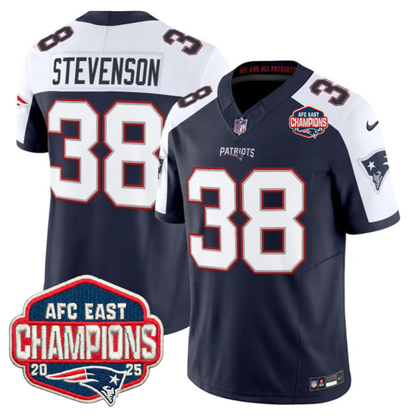 NE AFC East Champions Patch Vapor Limited Jersey - Stitched