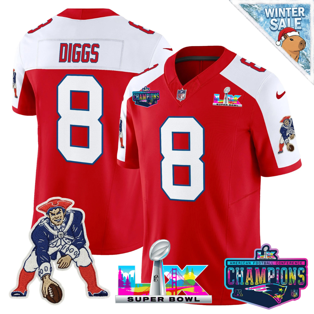 NE 2025 Vapor Jersey - AFC Champions Limited Patch - Stitched