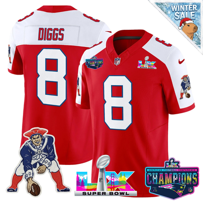 NE 2025 Vapor Jersey - AFC Champions Limited Patch - Stitched