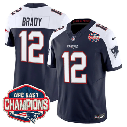 NE AFC East Champions Patch Vapor Limited Jersey - Stitched