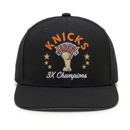 NYK 2026 Basketball Champions Snapback Embroidered Cap V2