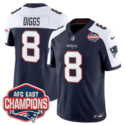 NE AFC East Champions Patch Vapor Limited Jersey - Stitched