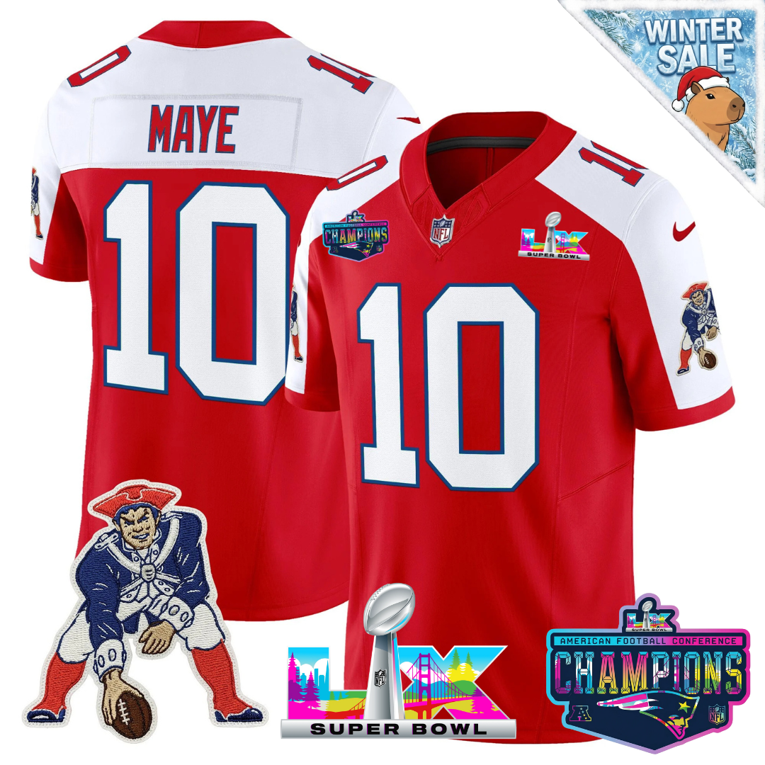 Men' NE 2025 Vapor Jersey - AFC Champions Limited Patch - Stitched n15