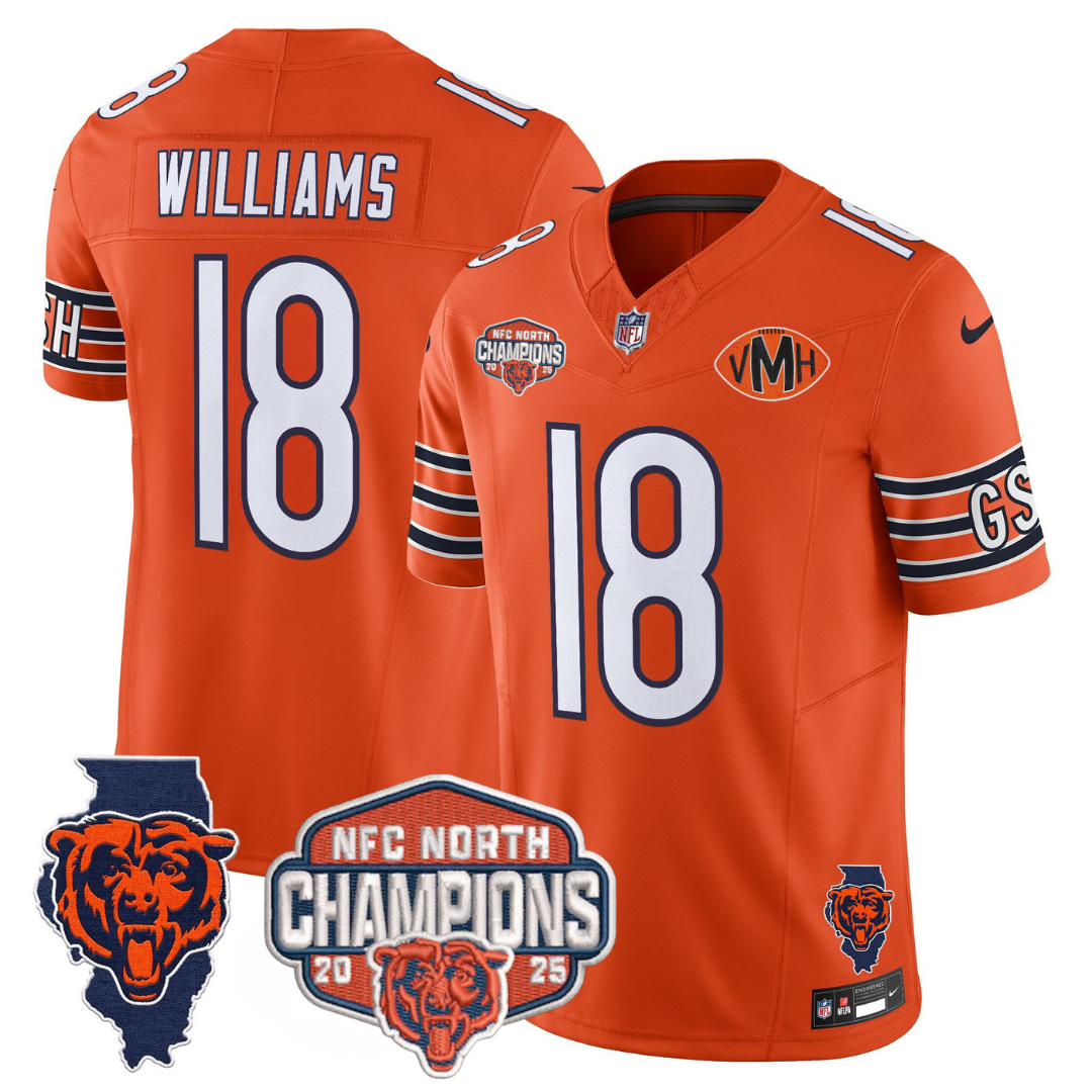CHI 2025 NFC North Champions Patch Jersey V2 - Stitched