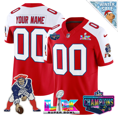 Custom NE 2025 Vapor Jersey - AFC Champions Limited Patch - All Stitchedhed (Copy)