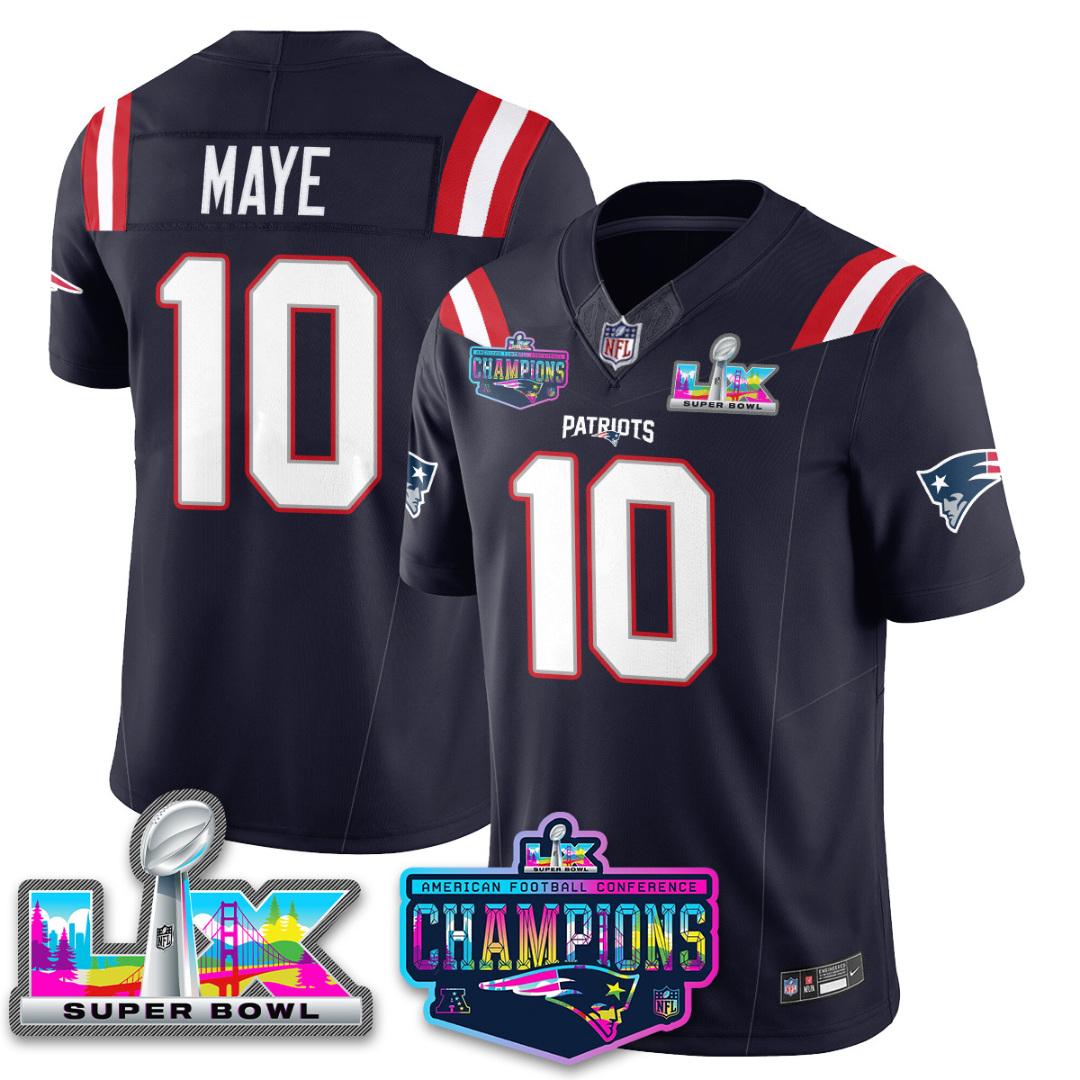 NE 2025 Vapor Jersey - AFC Champions Limited Patch - Stitched