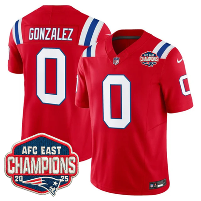 NE AFC East Champions Patch Vapor Limited Jersey - Stitched