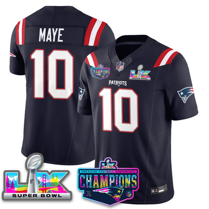 Men' NE 2025 Vapor Jersey - AFC Champions Limited Patch - Stitched n15