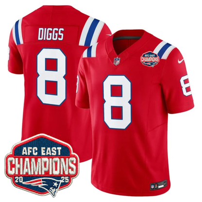 NE AFC East Champions Patch Vapor Limited Jersey - Stitched